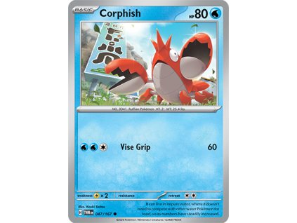 047/167 Corphish (Twilight Masquerade) (varianta reverse holo)