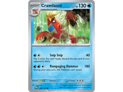048/167 Crawdaunt (Twilight Masquerade) (varianta reverse holo)