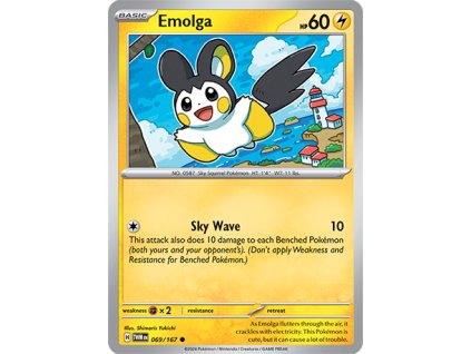 069/167 Emolga (Twilight Masquerade) (varianta reverse holo)
