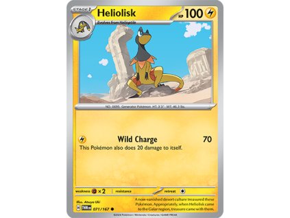 071/167 Heliolisk (Twilight Masquerade) (varianta reverse holo)