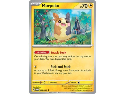 072/167 Morpeko (Twilight Masquerade) (varianta reverse holo)
