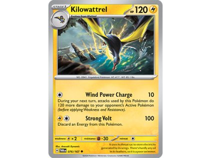 076/167 Kilowattrel (Twilight Masquerade) (varianta reverse holo)