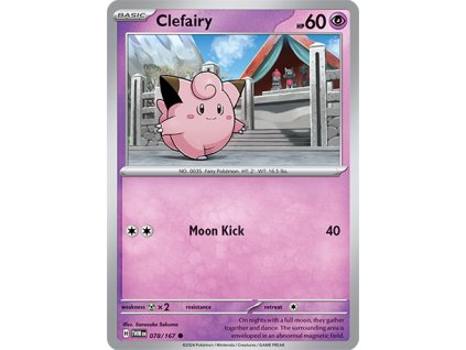078/167 Clefairy (Twilight Masquerade) (varianta reverse holo)