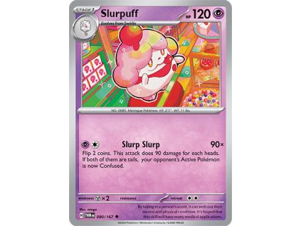 090/167 Slurpuff (Twilight Masquerade) (varianta reverse holo)