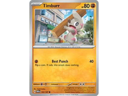 103/167 Timburr (Twilight Masquerade) (varianta reverse holo)