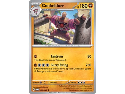 105/167 Conkeldurr (Twilight Masquerade) (varianta reverse holo)