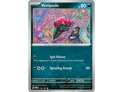 115/167 Venipede (Twilight Masquerade) (varianta reverse holo)