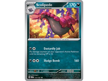 117/167 Scolipede (Twilight Masquerade) (varianta reverse holo)