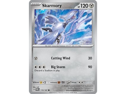 119/167 Skarmory (Twilight Masquerade) (varianta reverse holo)