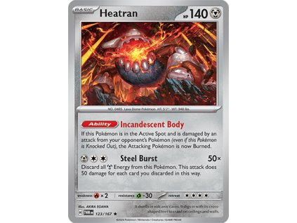 123/167 Heatran (Twilight Masquerade) (varianta reverse holo)