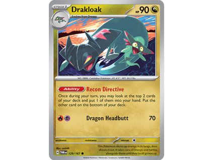 129/167 Drakloak (Twilight Masquerade) (varianta reverse holo)