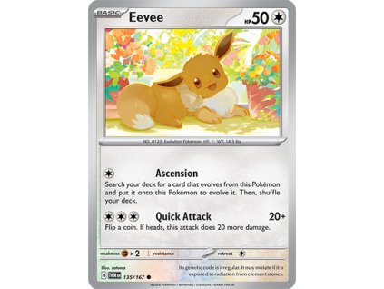 135/167 Eevee (Twilight Masquerade) (varianta reverse holo)