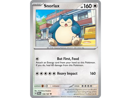 136/167 Snorlax (Twilight Masquerade) (varianta reverse holo)