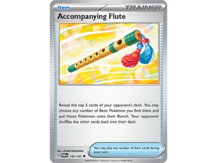 142/167 Accompanying Flute (Twilight Masquerade) (varianta reverse holo)