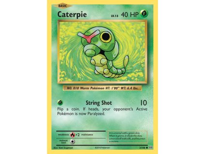 003/108 Caterpie (Evolutions XY) (varianta reverse holo)