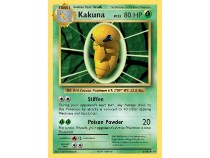 006/108 Kakuna (Evolutions XY) (varianta Non-holo)