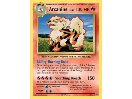 018/108 Arcanine (Evolutions XY) (varianta reverse holo)