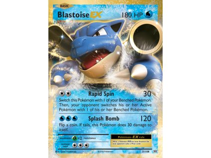 021/108 Blastoise-EX (Evolutions XY) (varianta Rare Holo EX)