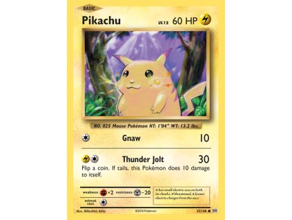 035/108 Pikachu (Evolutions XY) (varianta reverse holo)