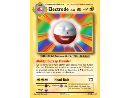 040/108 Electrode (Evolutions XY) (varianta reverse holo)