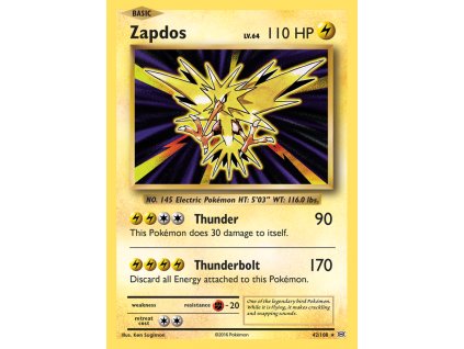 042/108 Zapdos (Evolutions XY) (varianta reverse holo)