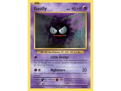 047/108 Gastly (Evolutions XY) (varianta reverse holo)