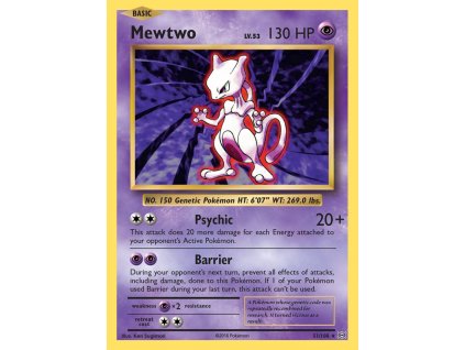 051/108 Mewtwo (Evolutions XY) (varianta reverse holo)