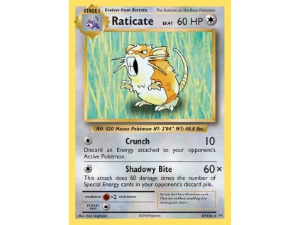 067/108 Raticate (Evolutions XY) (varianta reverse holo)