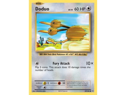 069/108 Doduo (Evolutions XY) (varianta reverse holo)