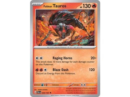 028/193 Paldean Tauros (Paldea Evolved) (varianta reverse holo)