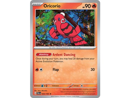 033/193 Oricorio (Paldea Evolved) (varianta reverse holo)
