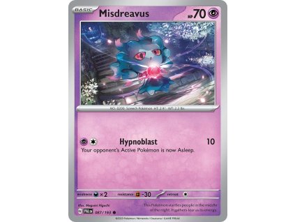 087/193 Misdreavus (Paldea Evolved) (varianta reverse holo)