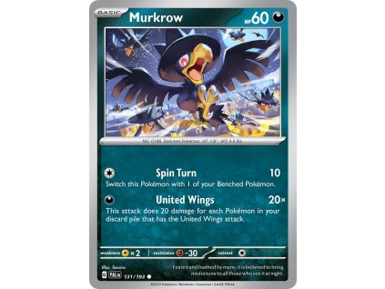 131/193 Murkrow (Paldea Evolved) (varianta reverse holo)