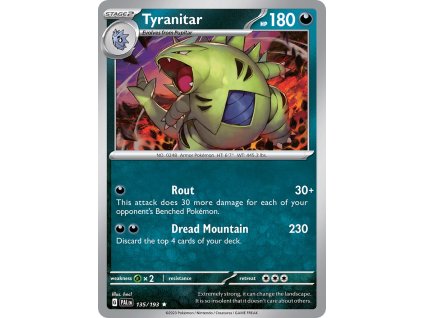 135/193 Tyranitar (Paldea Evolved) (varianta reverse holo)