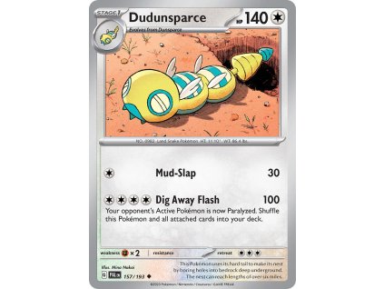 157/193 Dudunsparce (Paldea Evolved) (varianta reverse holo)