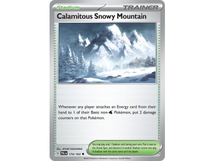 174/193 Calamitous Snowy Mountain (Paldea Evolved) (varianta reverse holo)
