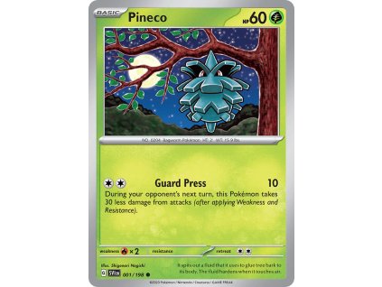 001/198 Pineco (Scarlet & Violet) (varianta reverse holo)
