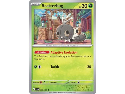 008/198 Scatterbug (Scarlet & Violet) (varianta reverse holo)