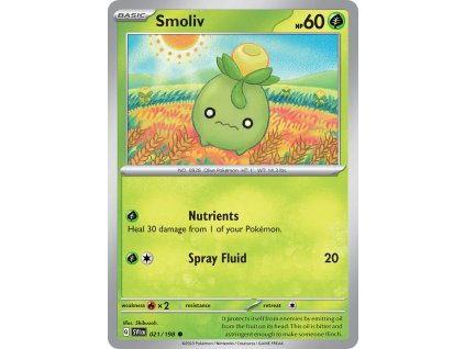 021/198 Smoliv (Scarlet & Violet) (varianta reverse holo)