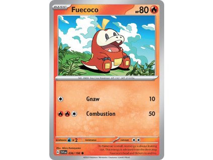 036/198 Fuecoco (Scarlet & Violet) (varianta reverse holo)