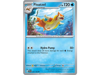 047/198 Floatzel (Scarlet & Violet) (varianta reverse holo)