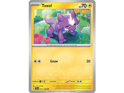 071/198 Toxel (Scarlet & Violet) (varianta reverse holo)