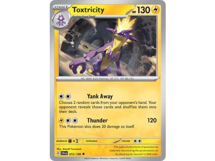 072/198 Toxtricity (Scarlet & Violet) (varianta reverse holo)