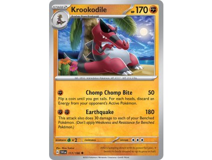 117/198 Krookodile (Scarlet & Violet) (varianta reverse holo)