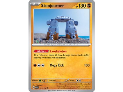 121/198 Stonjourner (Scarlet & Violet) (varianta reverse holo)