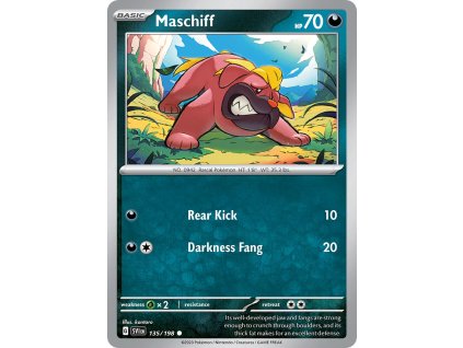 135/198 Maschiff (Scarlet & Violet) (varianta reverse holo)