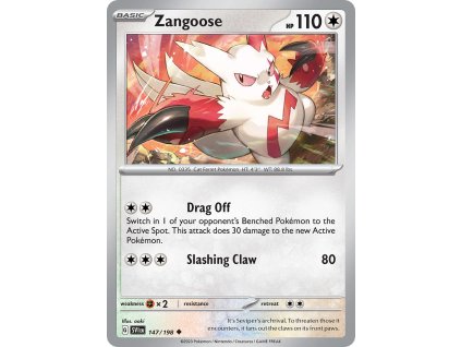 147/198 Zangoose (Scarlet & Violet) (varianta reverse holo)