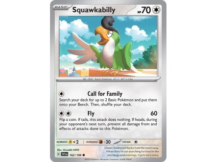 162/198 Squawkabilly (Scarlet & Violet) (varianta reverse holo)