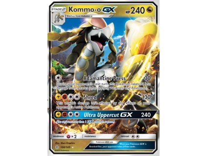 100/145 Kommo-o GX (Guardians Rising) (varianta holo)