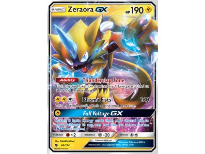 086/214 Zeraora GX (Lost Thunder) (varianta holo)